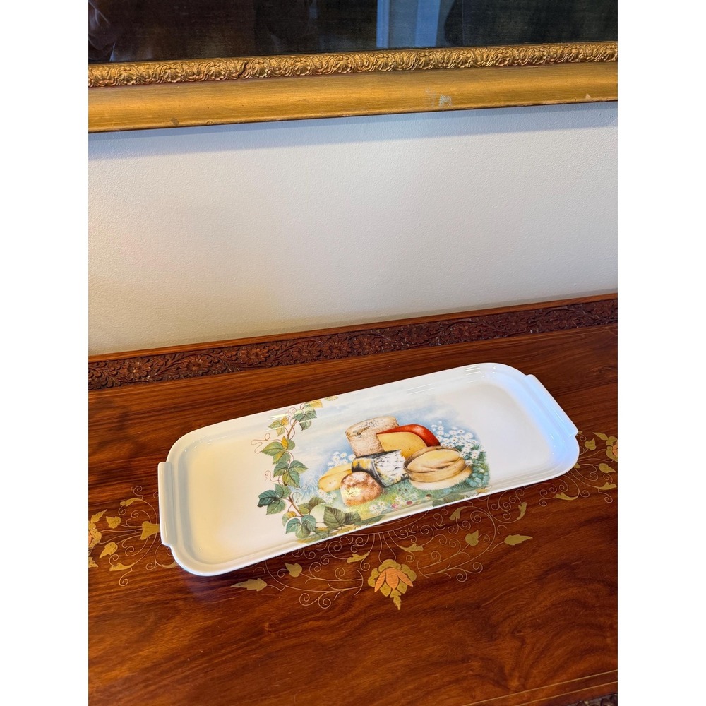 Vintage‎ Limoges France Cheese Tray – 15" Ahrenfeldt Porcelain Serving Platter